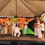 Apresentação da Capoeira no evento em comemoração aos 20 anos da ONG Grupo Ação Solidária de Indiaporã