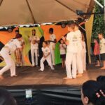 Apresentação da Capoeira no evento em comemoração aos 20 anos da ONG Grupo Ação Solidária de Indiaporã